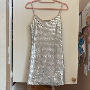 Sleeveless Sequin Mini Dress - Forever 21 XS